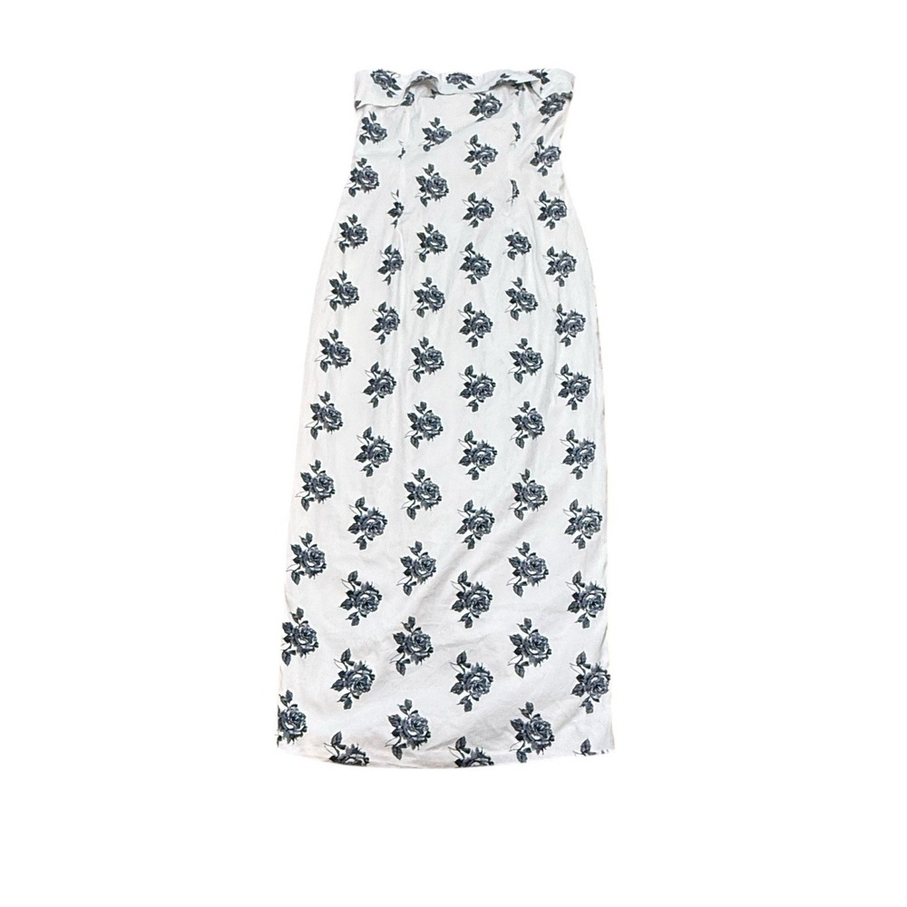 NWT Petal + Pup Women's TONI STRAPLESS MIDI DRESS - OFF WHITE Large - Picture 5 of 13